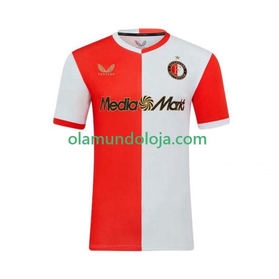 Camisola Feyenoord Rotterdam Homem Equipamento Primeiro 2025-2026 Manga Curta